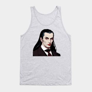 Count Dracula in a Modern Business Suit Tank Top
